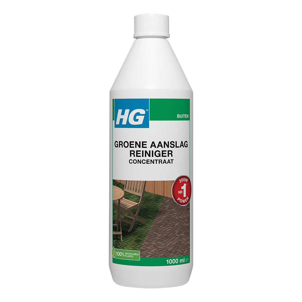 HG GROENE AANSLAGREINIGER CONCENTRAAT 1L 9374N 1 L
