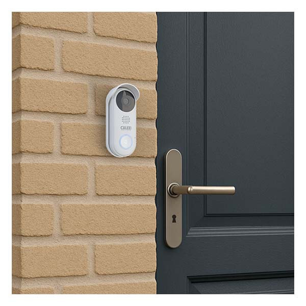 CALEX SMART DEURBEL BEDRAAD 4MP | INCL. GONG | AC ADAPTER | 4M KABEL | HOEKBEUGEL | ONVIF | GOOGLE/ALEXA STREAMING