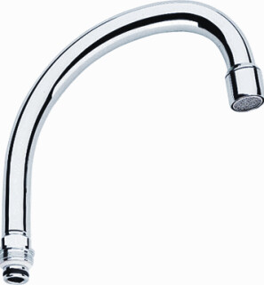 GROHE BOVENUITLOOP MET PERLATOR, CHROOM, M22 BU.DR. X 140 MM