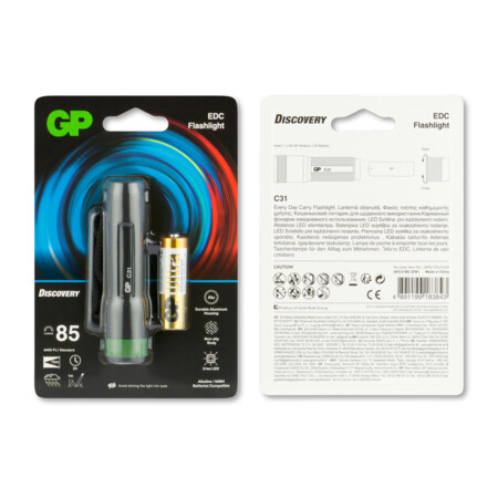 GP FLASHLIGHT C31X 100LUMEN 1X AA